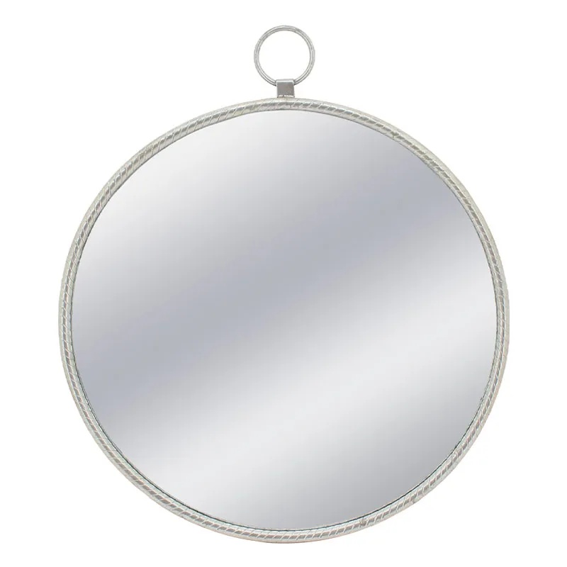 ΜΕΤΑΛΛΙΚΟΣ ΚΑΘΡΕΦΤΗΣ ΤΟΙΧΟΥ ΑΣΗΜΙ ΚΥΚΛΟΣ/ΚΡΙΚΟΣ - 79x3.5x91cm 1/KIB