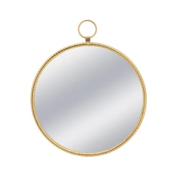 ΜΕΤΑΛΛΙΚΟΣ ΚΑΘΡΕΦΤΗΣ ΤΟΙΧΟΥ ΧΡΥΣΟ ΚΥΚΛΟΣ/ΚΡΙΚΟΣ - 59.5x2.5x71cm 1/KIB