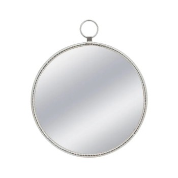 ΜΕΤΑΛΛΙΚΟΣ ΚΑΘΡΕΦΤΗΣ ΤΟΙΧΟΥ ΑΣΗΜΙ ΚΥΚΛΟΣ/ΚΡΙΚΟΣ - 59.5x2.5x71cm 1/KIB