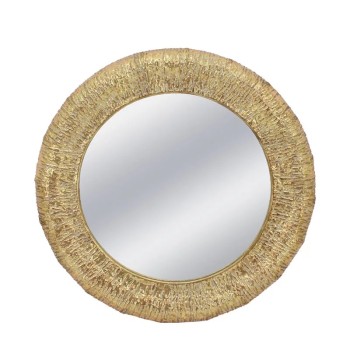 ΜΕΤΑΛΛΙΚΟΣ ΚΑΘΡΕΦΤΗΣ ΤΟΙΧΟΥ ΧΡΥΣΟ ΚΥΚΛΟΣ/ΧΥΤΟΣ - Φ85.5x5.5cm 1/KIB