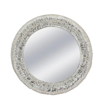 ΜΕΤΑΛΛΙΚΟΣ ΚΑΘΡΕΦΤΗΣ ΤΟΙΧΟΥ ΑΣΗΜΙ ΚΥΚΛΟΣ/ΧΥΤΟΣ - Φ85.5x5.5cm 1/KIB