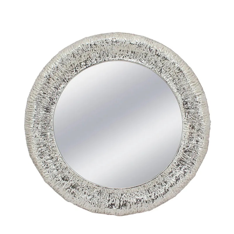 ΜΕΤΑΛΛΙΚΟΣ ΚΑΘΡΕΦΤΗΣ ΤΟΙΧΟΥ ΑΣΗΜΙ ΚΥΚΛΟΣ/ΧΥΤΟΣ - Φ85.5x5.5cm 1/KIB