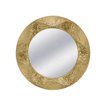 ΜΕΤΑΛΛΙΚΟΣ ΚΑΘΡΕΦΤΗΣ ΤΟΙΧΟΥ ΧΡΥΣΟ ΚΥΚΛΟΣ/ΣΦΥΡΗΛΑΤΟΣ - Φ60x5.5cm 1/KIB