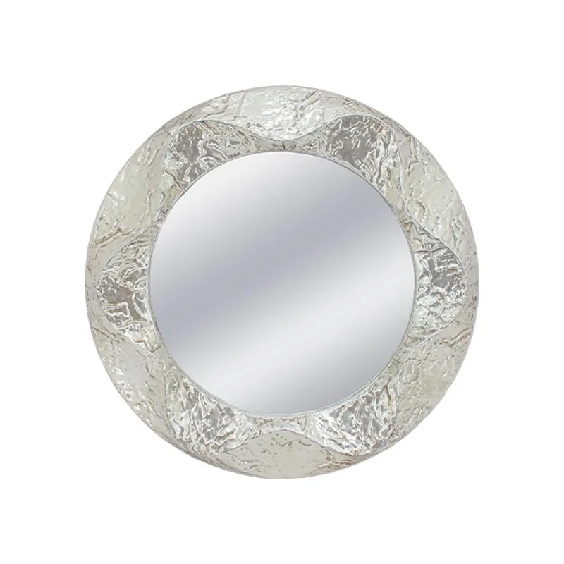 ΜΕΤΑΛΛΙΚΟΣ ΚΑΘΡΕΦΤΗΣ ΤΟΙΧΟΥ ΑΣΗΜΙ ΚΥΚΛΟΣ/ΣΦΥΡΗΛΑΤΟΣ - Φ60x5.5cm 1/KIB