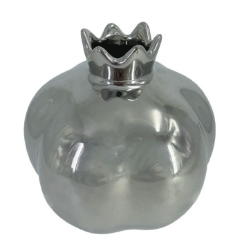 ΚΕΡΑΜΙΚΟ ΔΙΑΚΟΣΜΗΤΙΚΟ ΡΟΔΙ ΜΕΓΑΛΟ ΑΣΗΜΙ - Φ12.3x13cm  1/18ΚΙΒ