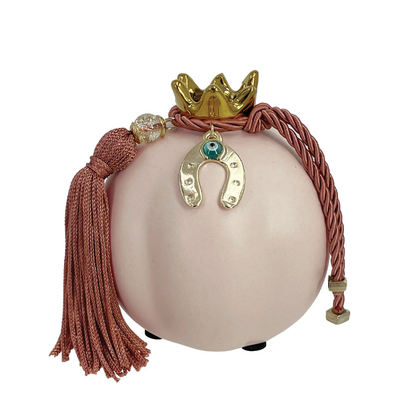 ΚΕΡΑΜΙΚΟ ΡΟΔΙ ΜΕΣΑΙΟ ΡΟΖ/ΧΡΥΣΟ ΣΤΟΛΙΣΜΕΝΟ ΧΡΥΣΟ ΠΕΤΑΛΟ ΣΑΠΙΟ ΜΗΛΟ ΦΟΥΝΤΑ - Φ9x10cm 6/36ΚΙΒ