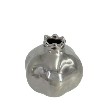 ΚΕΡΑΜΙΚΟ ΔΙΑΚΟΣΜΗΤΙΚΟ ΡΟΔΙ ΜΙΚΡΟ ΑΣΗΜΙ - Φ7.3x7.5cm 6/48ΚΙΒ