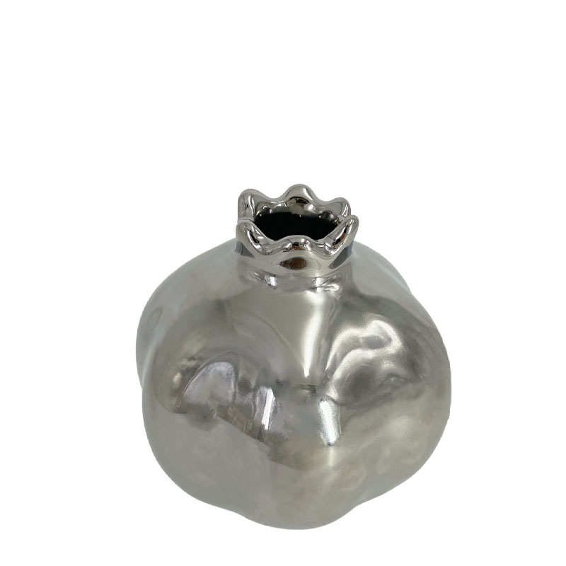 ΚΕΡΑΜΙΚΟ ΔΙΑΚΟΣΜΗΤΙΚΟ ΡΟΔΙ ΜΙΚΡΟ ΑΣΗΜΙ - Φ7.3x7.5cm 6/48ΚΙΒ