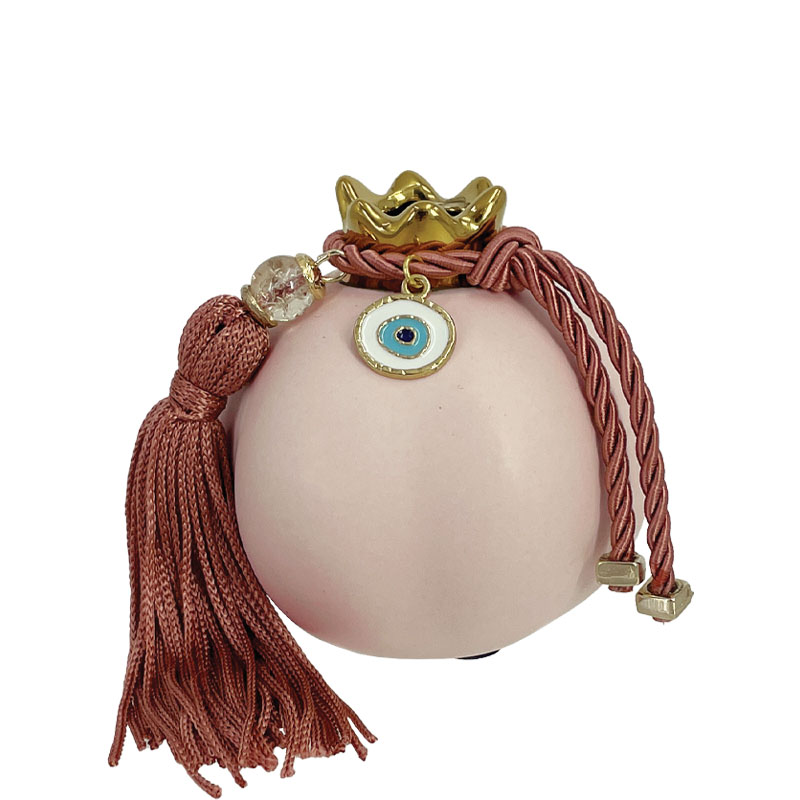 ΚΕΡΑΜΙΚΟ ΡΟΔΙ ΜΙΚΡΟ ΡΟΖ/ΧΡΥΣΟ ΣΤΟΛΙΣΜΕΝΟ ΧΡΥΣΟ ΜΑΤΙ ΣΑΠΙΟ ΜΗΛΟ ΦΟΥΝΤΑ - Φ7.3x7.5cm 6/48ΚΙΒ