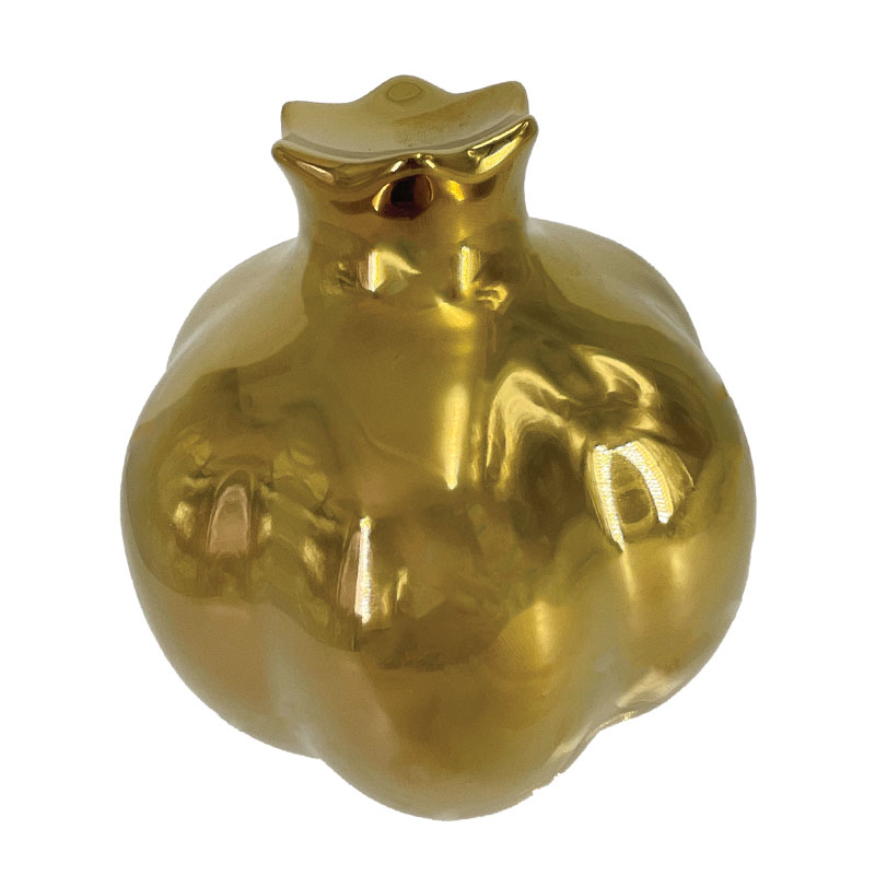 ΚΕΡΑΜΙΚΟ ΔΙΑΚΟΣΜΗΤΙΚΟ ΡΟΔΙ ΓΙΓΑΣ ΛΟΞΟ ΧΡΥΣΟ - Φ13x14cm 1/18ΚΙΒ