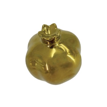 ΚΕΡΑΜΙΚΟ ΔΙΑΚΟΣΜΗΤΙΚΟ ΡΟΔΙ ΜΕΣΑΙΟ ΛΟΞΟ ΧΡΥΣΟ -  Φ9.3x10.5cm 6/36ΚΙΒ