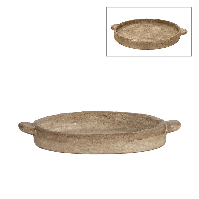 ΔΙΣΚΟΣ ΔΙΑΚΟΣΜΗΤΙΚΟΣ ΚΑΦΕ ΠΑΛΑΙΩΜΕΝΟ ΜΕ ΧΕΡΟΥΛΙΑ - 35x30x4cm 2/6ΚΙΒ