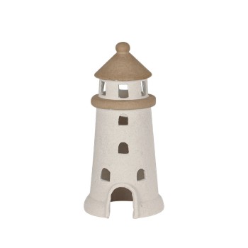 ΔΙΑΚΟΣΜΗΤΙΚΟ ΚΕΡΑΜΙΚΟ ΜΠΕΖ ΦΑΡΟΣ - Φ15x32cm 8/ΚΙΒ