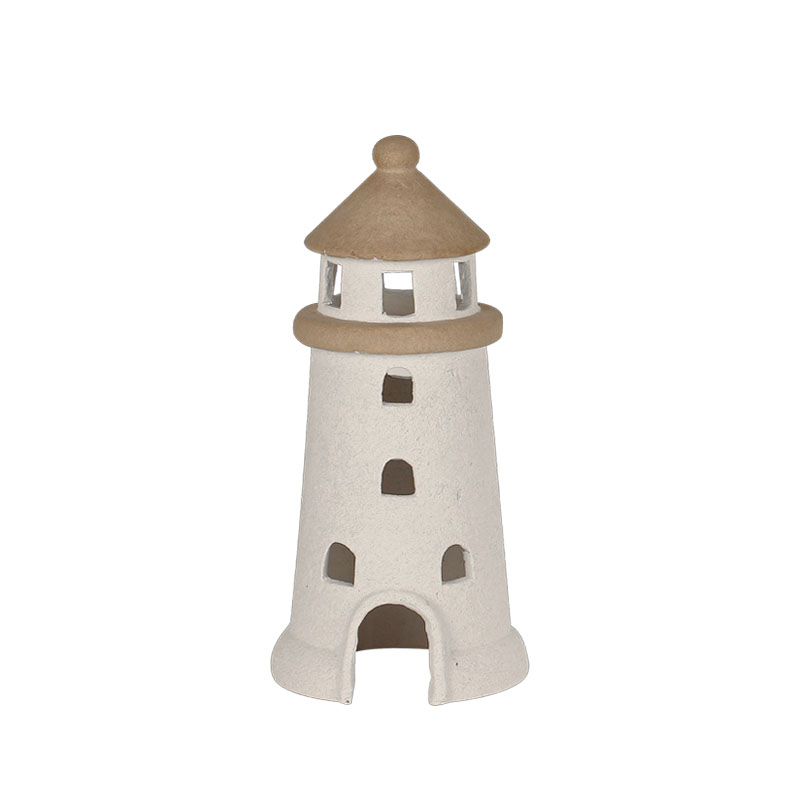 ΔΙΑΚΟΣΜΗΤΙΚΟ ΚΕΡΑΜΙΚΟ ΜΠΕΖ ΦΑΡΟΣ - Φ15x32cm 8/ΚΙΒ