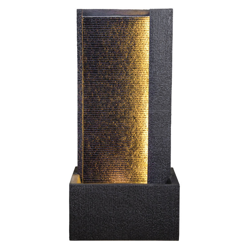 ΕΠΙΔΑΠΕΔΙΟ ΣΥΝΤΡΙΒΑΝΙ ΔΙΑΚΟΣΜΗΣΗΣ ΜΑΥΡΟ ΜΕ ΦΩΣ ΤΟΙΧΟΣ ΚΑΤΑΡΑΧΤΗΣ - 47.5x28.5x100.5cm 1/ΚΙΒ