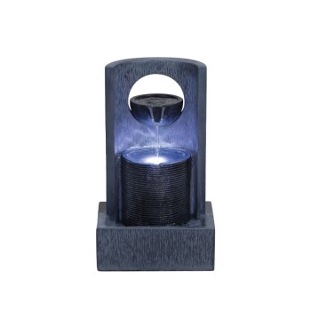 ΕΠΙΔΑΠΕΔΙΟ ΣΥΝΤΡΙΒΑΝΙ ΔΙΑΚΟΣΜΗΣΗΣ ΑΝΘΡΑΚΙ/ΜΑΥΡΟ ΜΕ ΦΩΣ ΒΡΥΣΑΚΙ 2 ΕΠΙΠΕΔΑ - 20.5x17.5x35cm 1/ΚΙΒ