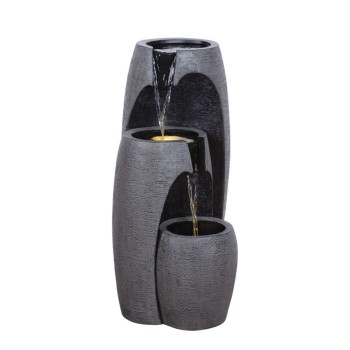 ΕΠΙΔΑΠΕΔΙΟ ΣΥΝΤΡΙΒΑΝΙ ΔΙΑΚΟΣΜΗΣΗΣ ΑΝΘΡΑΚΙ ΜΕ ΦΩΣ ΔΟΧΕΙΑ ΜΕΓΑΛΑ 3 ΕΠΙΠΕΔΑ - 35x36x70.5cm 1/ΚΙΒ