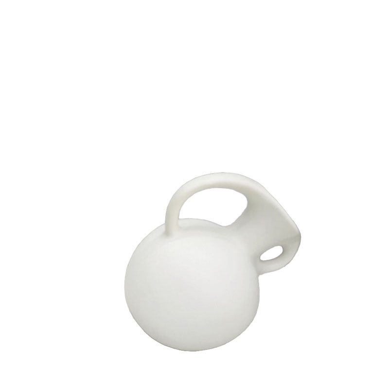 ΔΙΑΚΟΣΜΗΤΙΚΟ ΚΕΡΑΜΙΚΟ ΛΕΥΚΟ ΒΑΖΟ/ΚΑΝΑΤΑ - ΛΟΞΟ ΜΕ ΑΝΙΣΑ ΧΕΡΟΥΛΙΑ - 14x11.5x14.5cm 24/KIB