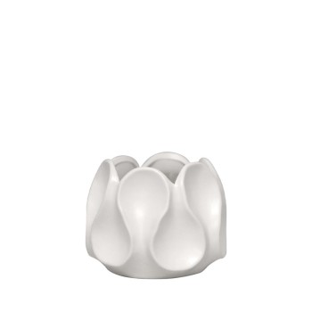 ΒΑΖΟ ΛΕΥΚΟ ΚΕΡΑΜΙΚΟ ΜΕ ΠΤΥΧΩΣΕΙΣ - 16x12.5cm 1/18ΚΙΒ