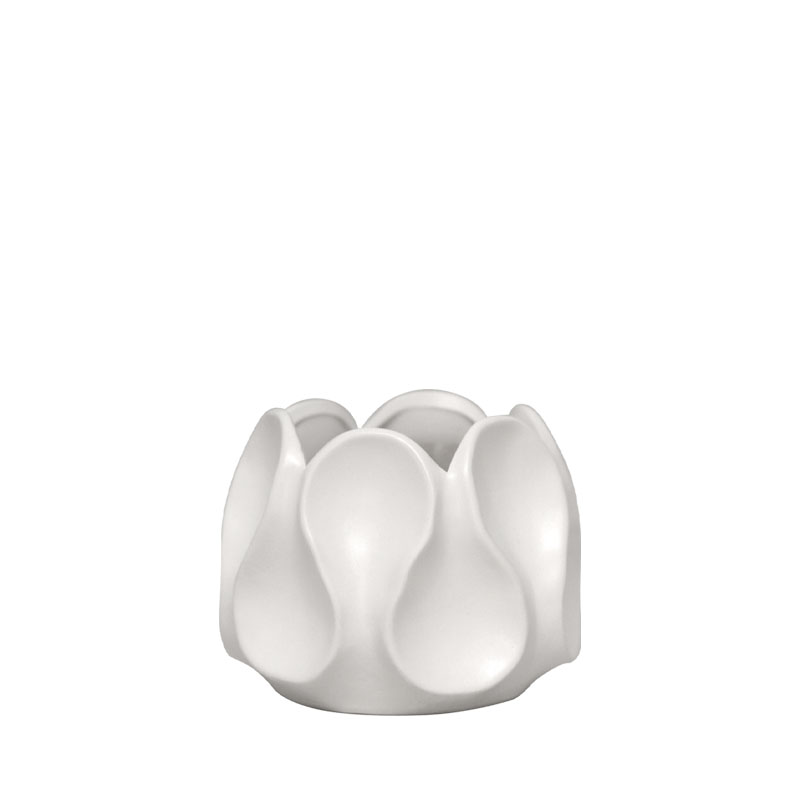 ΒΑΖΟ ΛΕΥΚΟ ΚΕΡΑΜΙΚΟ ΜΕ ΠΤΥΧΩΣΕΙΣ - 16x12.5cm 1/18ΚΙΒ