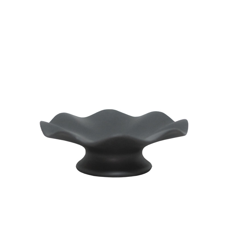 ΔΙΑΚΟΣΜΗΤΙΚΗ ΚΕΡΑΜΙΚΗ ΠΙΑΤΕΛΑ/ΚΟΥΠ ΜΑΥΡΗ ΜΕ ΒΑΣΗ - 23x8cm 1/10ΚΙΒ