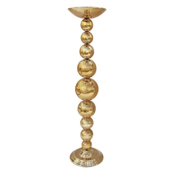 ΜΕΤΑΛΛΙΚO ΧΡΥΣΟ ΜΟΝΟ ΜΟΝΤΕΡΝΟ ΜΠΑΛΕΣ ΜΕ ΓΥΑΛΙ ΜΕΓΑΛΟ - Φ16x63cm 12/ΚΙΒ