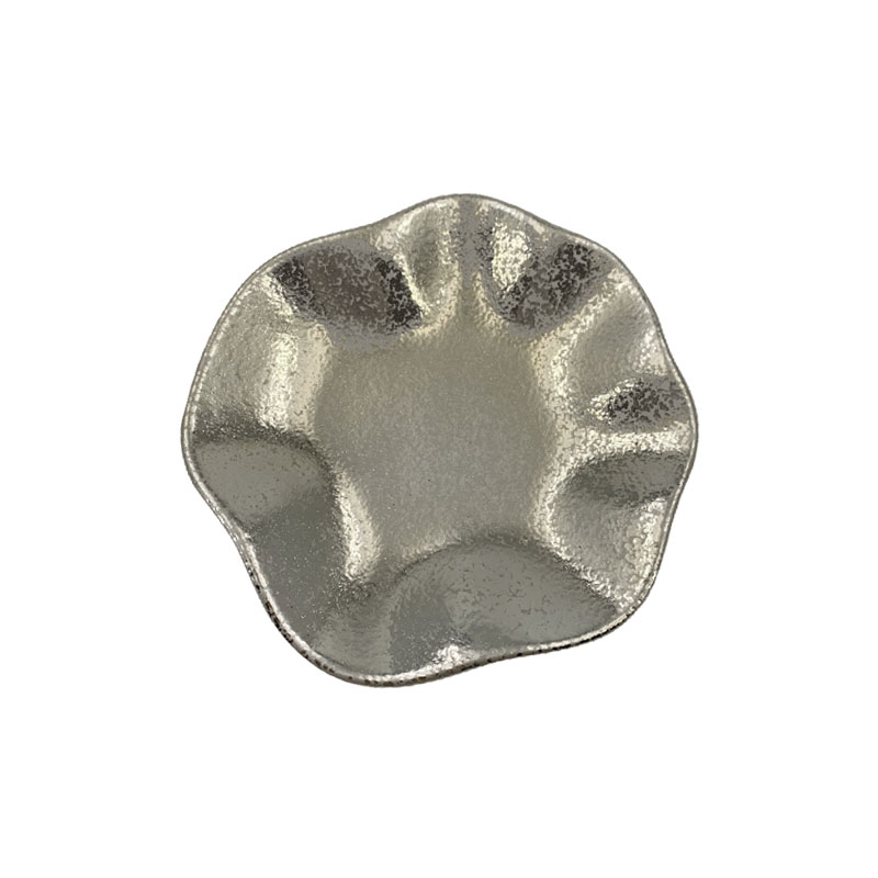 ΚΕΡΑΜΙΚΟ ΒΑΖΟ ΑΝΟΙΧΤΟ ΧΡΥΣΟ ΜΕ ΤΣΑΚΕΣ ΣΤΑΜΠΩΤΟ - 15x15x19cm 1/12KIB