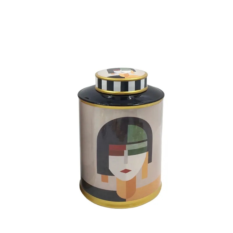 ΚΕΡΑΜΙΚΟ ΚΟΥΠ ΜΙΚΡΟ ΜΕ ΚΑΠΑΚΙ ΧΡΩΜΑΤΑ ΓΥΝΑΙΚΕΙΟ ΠΡΟΣΩΠΟ - Φ16x26cm 4/KIB