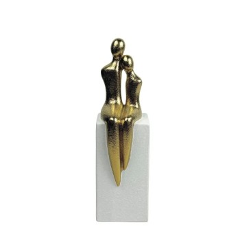 ΚΕΡΑΜΙΚH ΦΙΓΟΥΡΑ ΛΕΥΚΟ/ΧΡΥΣΟ ΖΕΥΓΑΡΙ ΚΑΘΙΣΤΟ ΣΕ ΒΑΣΗ ΜΕΓΑΛΟ - 30.5cm 1/16ΚΙΒ