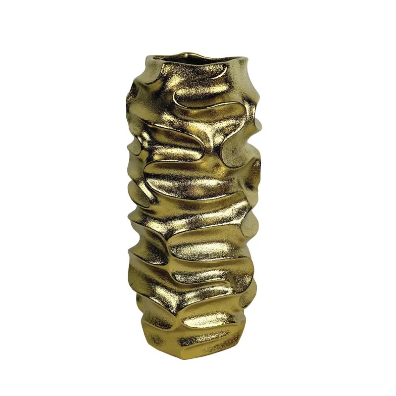 ΚΕΡΑΜΙΚΟ ΒΑΖΟ ΧΡΥΣΟ XYTO KΥΜΑΤΙΣΤΟ ΕΦΕ ΜΕΓΑΛΟ - 34.3cm 1/6ΚΙΒ