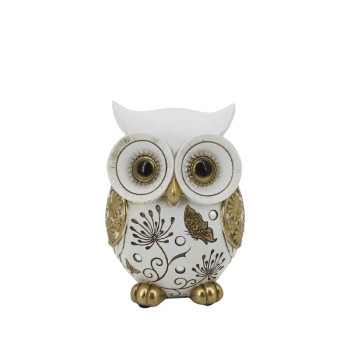 ΔΙΑΚΟΣΜΗΤΙΚΗ ΦΙΓΟΥΡΑ ΚΟΥΚΟΥΒΑΓΙΑ ΜΕ ΣΧΕΔΙΑ & ΣΤΡΑΣ - 10x7.5x13.5cm 48/KIB