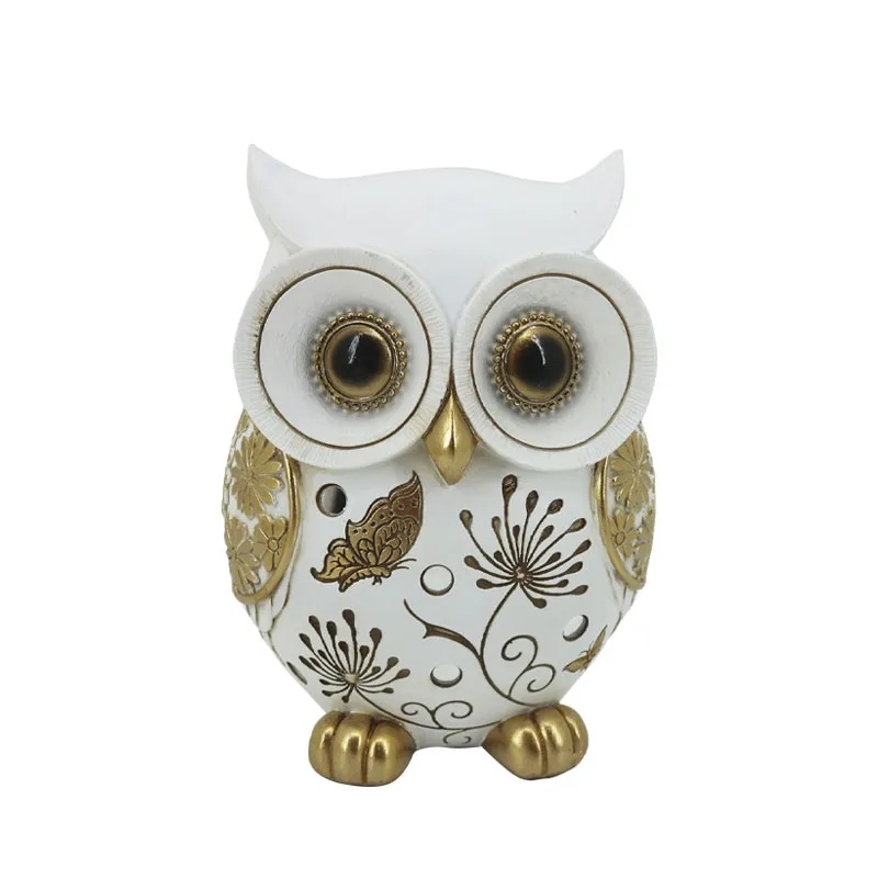 ΔΙΑΚΟΣΜΗΤΙΚΗ ΦΙΓΟΥΡΑ ΚΟΥΚΟΥΒΑΓΙΑ ΜΕ ΣΧΕΔΙΑ & ΣΤΡΑΣ - 12.5x9.5x17.5cm 18/KIB