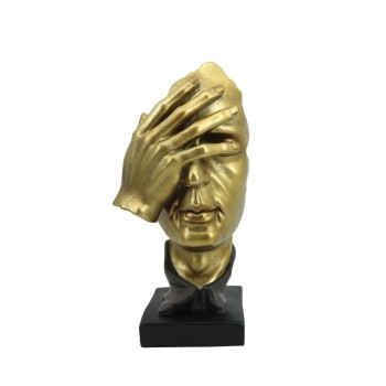 ΔΙΑΚΟΣΜΗΤΙΚΗ ΦΙΓΟΥΡΑ ΧΕΡΙ/ΠΡΟΣΩΠΟ - ΝΑ ΜΗ ΒΛΕΠΩ - 11.5x8.5x24cm 18/KIB