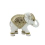 ΔΙΑΚΟΣΜΗΤΙΚΗ ΦΙΓΟΥΡΑ ΕΛΕΦΑΝΤΑΚΙ ΛΕΥΚΟ/ΧΡΥΣΟ ΜΕ ΣΤΟΛΙΔΙΑ - 20x6.5x16cm 18/KIB