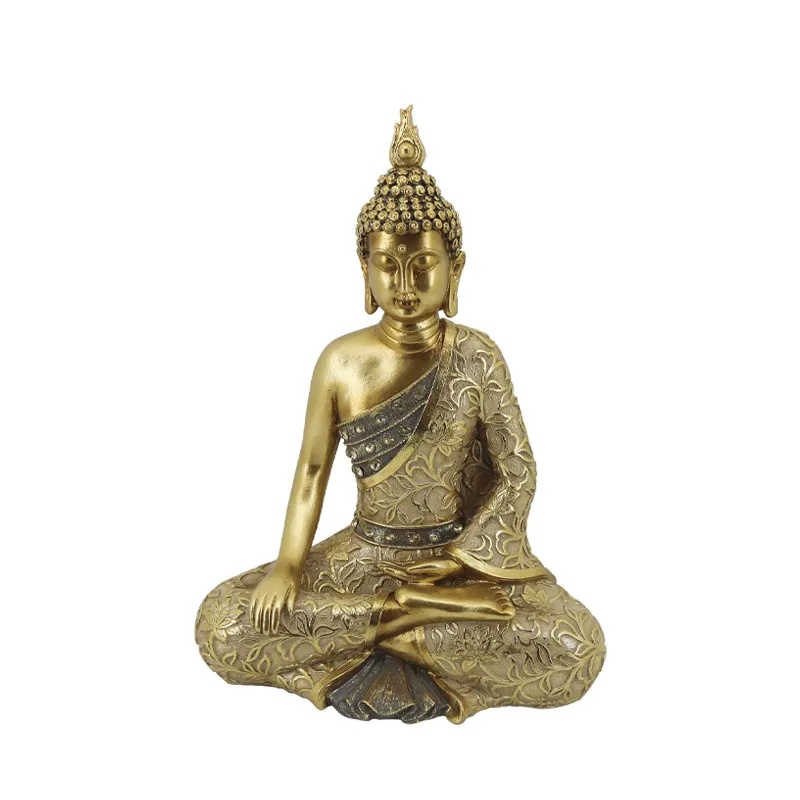 ΔΙΑΚΟΣΜΗΤΙΚΗ ΦΙΓΟΥΡΑ ΒΟΥΔΑΣ ΧΡΥΣΟ - 22.5x12.5x31cm 6/KIB