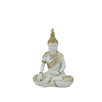 ΔΙΑΚΟΣΜΗΤΙΚΗ ΦΙΓΟΥΡΑ ΒΟΥΔΑΣ ΛΕΥΚΟ/ΧΡΥΣΟ - 15.5x8x21.5cm 16/KIB