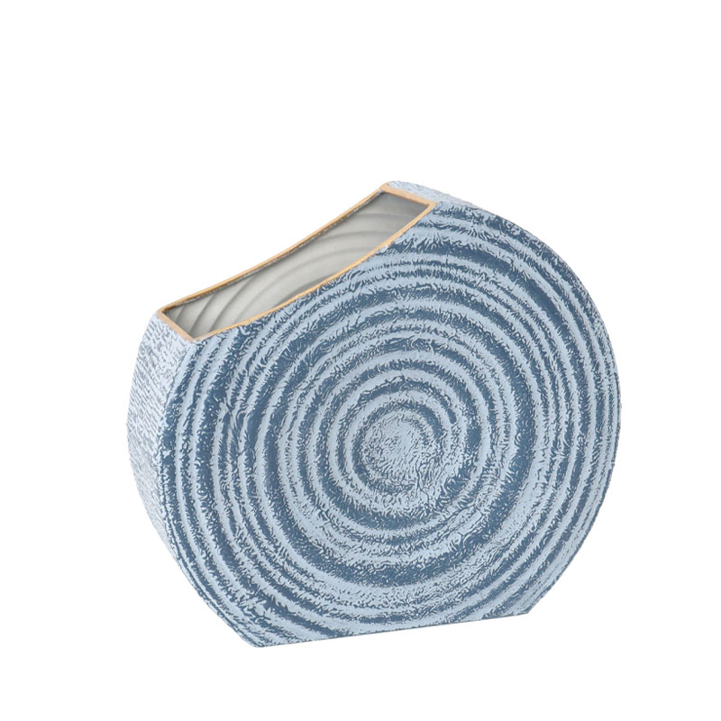 ΜΕΤΑΛΛΙΚΟ ΕΠΙΤΡΑΠΕΖΙΟ ΔΙΑΚΟΣΜΗΤΙΚΟ ΒΑΖΟ ΣΕ ΣΧΗΜΑ ΣΑΛΙΓΚΑΡΙΟΥ - 27.9x9.5x24.8cm 4/ΚΙΒ