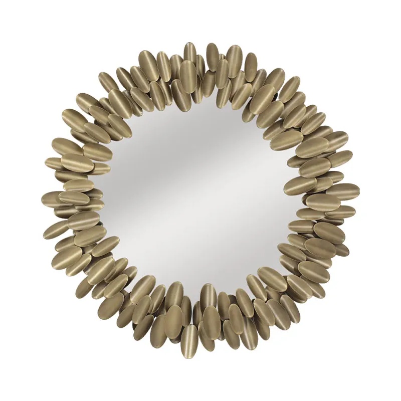 ΜΕΤΑΛΛΙΚΟΣ ΚΑΘΡΕΦΤΗΣ ΧΡΥΣΟ ΝΙΦΑΔΕΣ ΣΤΡΟΓΓΥΛΟΣ ΜΙΚΡΟΣ - Φ85x5cm 1/KIB