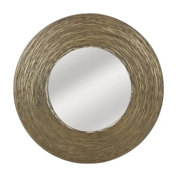 ΜΕΤΑΛΛΙΚΟΣ ΚΑΘΡΕΦΤΗΣ ΧΡΥΣΟ ΠΟΜΠΙΝΑ ΣΤΡΟΓΓΥΛΟΣ - Φ91x2cm 1/KIB