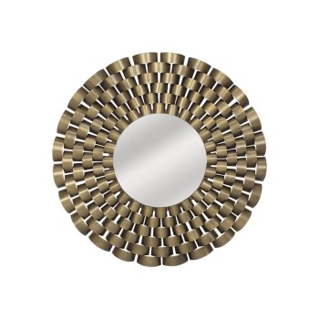 ΜΕΤΑΛΛΙΚΟΣ ΚΑΘΡΕΦΤΗΣ ΧΡΥΣΟ ΜΠΡΑΣΕΛΕ ΣΤΡΟΓΓΥΛΟΣ - Φ75x3cm 1/KIB