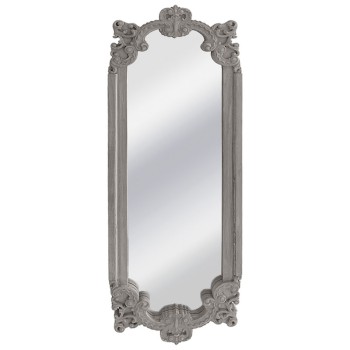 ΞΥΛΙΝΟΣ ΚΑΘΡΕΦΤΗΣ ΤΟΙΧΟΥ ΠΑΛΑΙΩΜΕΝΟ ΓΚΡΙ - 38x3.5x109.5cm 4/ΚΙΒ