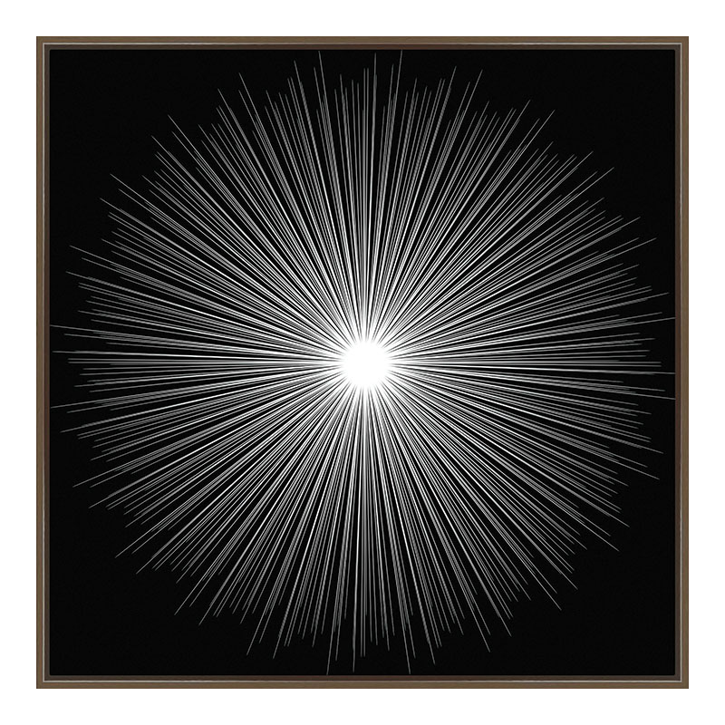 ΠΙΝΑΚΑΣ ΣΕ ΧΡΥΣΟ ΚΑΔΡΟ - ΑΣΤΕΡΙ ΛΑΜΨΗ ΑΦΗΡΗΜΕΝΟ - 80x80cm 6/ΚΙΒ