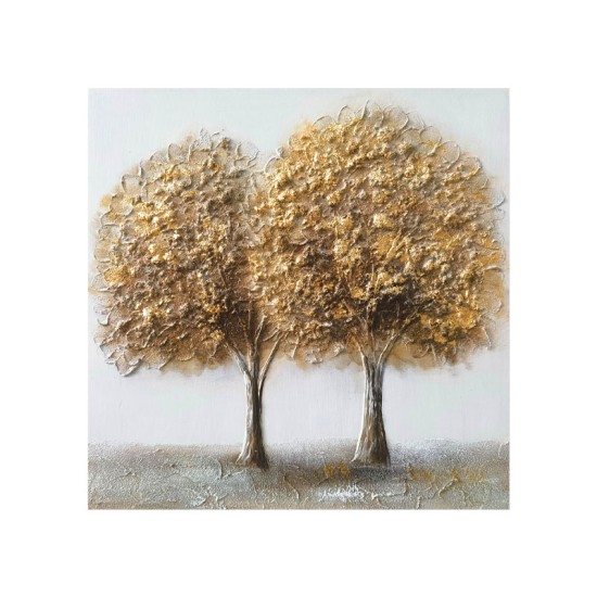 ΠΙΝΑΚΑΣ ΚΑΜΒΑΣ 2 ΔΕΝΤΡΑ ΧΡΥΣΑ - 3D ΣΤΟΙΧΕΙΑ - 60x60cm 10/KIB ΠΙΝΑΚΑΣ ΚΑΜΒΑΣ 2 ΔΕΝΤΡΑ ΧΡΥΣΑ ΜΕ 3D ΣΤΟΙΧΕΙΑ - 60x60cm 10/KIB