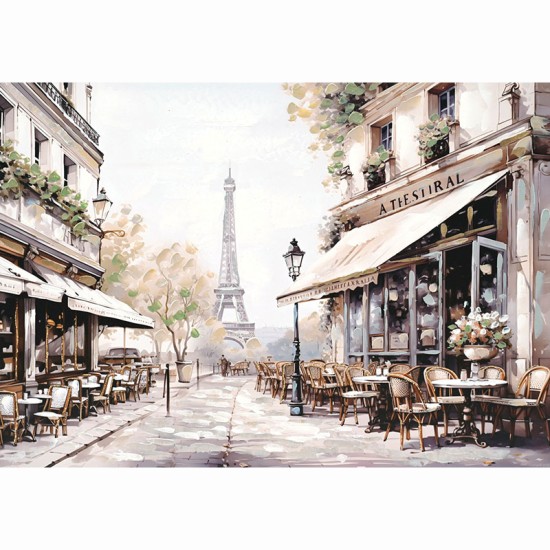 ΠΙΝΑΚΑΣ ΚΑΜΒΑΣ ΚΑΦΕ ΣΤΟ ΠΑΡΙΣΙ - 100x70cm 6/KIB ΠΙΝΑΚΑΣ ΚΑΜΒΑΣ ΚΑΦΕ ΣΤΟ ΠΑΡΙΣΙ - 100x70cm 6/KIB