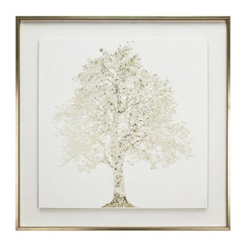 ΠΙΝΑΚΑΣ ΚΑΜΒΑΣ ΧΡΥΣΟ ΔΕΝΤΡΟ ΜΕ ΣΤΟΙΧΕΙΑ 3D ΣΕ ΚΟΡΝΙΖΑ - 80x80x3cm 8/ΚΙΒ