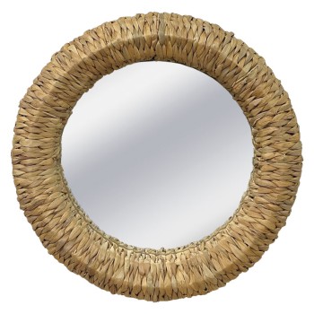 ΨΑΘΙΝΟΣ ΔΙΑΚΟΣΜΗΤΙΚΟΣ ΚΑΘΡΕΦΤΗΣ TOIXOY ΣΤΡΟΓΓΥΛΟΣ - Φ70/50x8cm 3/ΚΙΒ