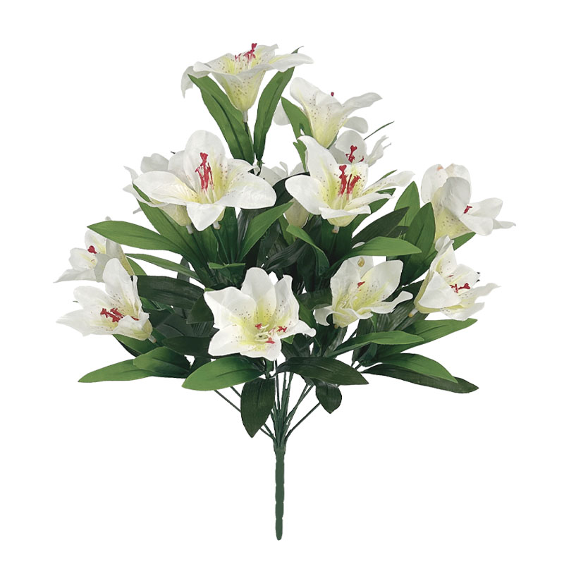 ΜΠΟΥΚΕΤΟ ΛΕΥΚΟ ΚΡΙΝΟΣ Χ14  - Φ33x48cm24/96ΚΙΒ