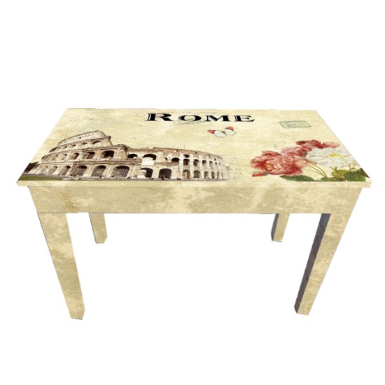 ΞΥΛΙΝΟ ΤΡΑΠΕΖΙ - ΡΩΜΗ 90x48x62cm 1/ΚΙΒ ΞΥΛΙΝΟ ΤΡΑΠΕΖΙ - ΡΩΜΗ 90x48x62cm 1/ΚΙΒ