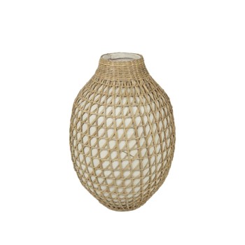 ΔΙΑΚΟΣΜΗΤΙΚΟ ΒΑΖΟ ΜΠΑΜΠΟΥ ΜΠΕΖ ΔΙΚΤΥΩΤΟ - Φ26x38cm 4/ΚΙΒ