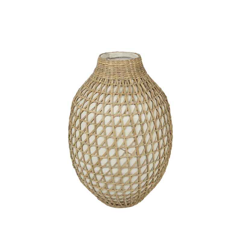 ΔΙΑΚΟΣΜΗΤΙΚΟ ΒΑΖΟ ΜΠΑΜΠΟΥ ΜΠΕΖ ΔΙΚΤΥΩΤΟ - Φ26x38cm 4/ΚΙΒ